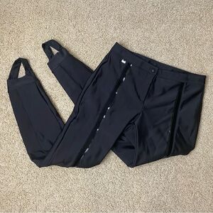 Fendi Ski Tech Pants Trousers Stirrup Snow Pants Black Logo Skiwear 12